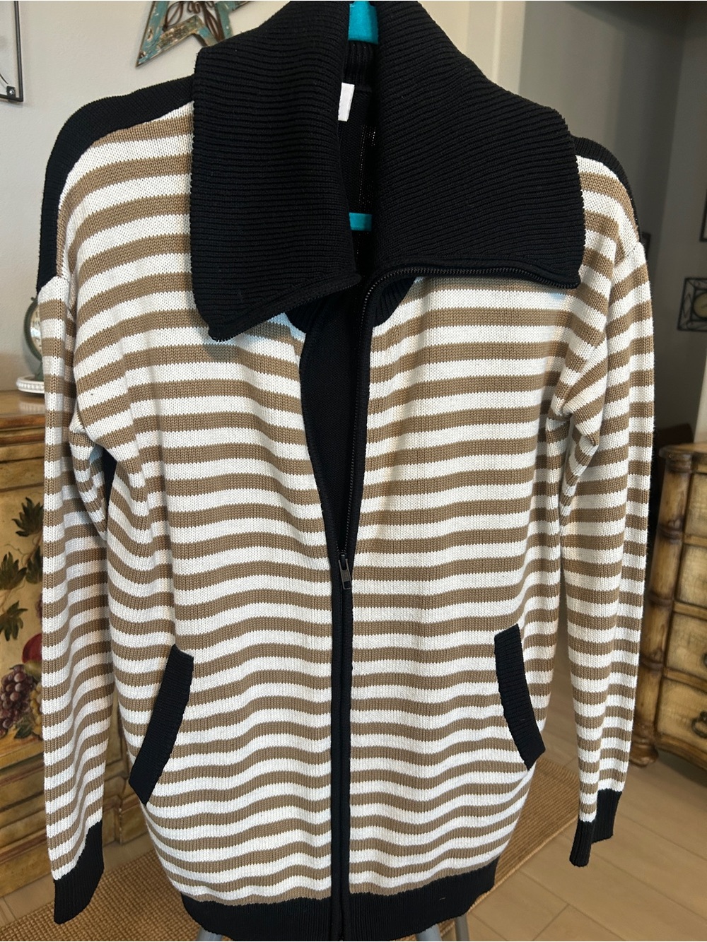 Striped Mascot Cardigan